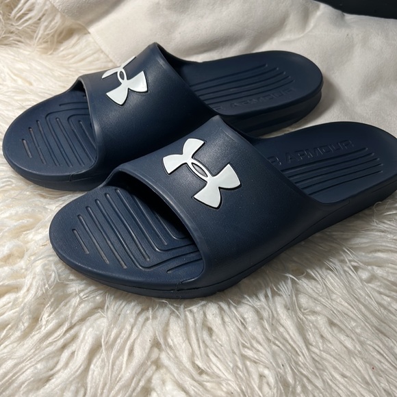 Under Armour CORE PTH Mens Slides UA Sliders Summer Beach Shoes Sandal size 13. - Picture 2 of 8